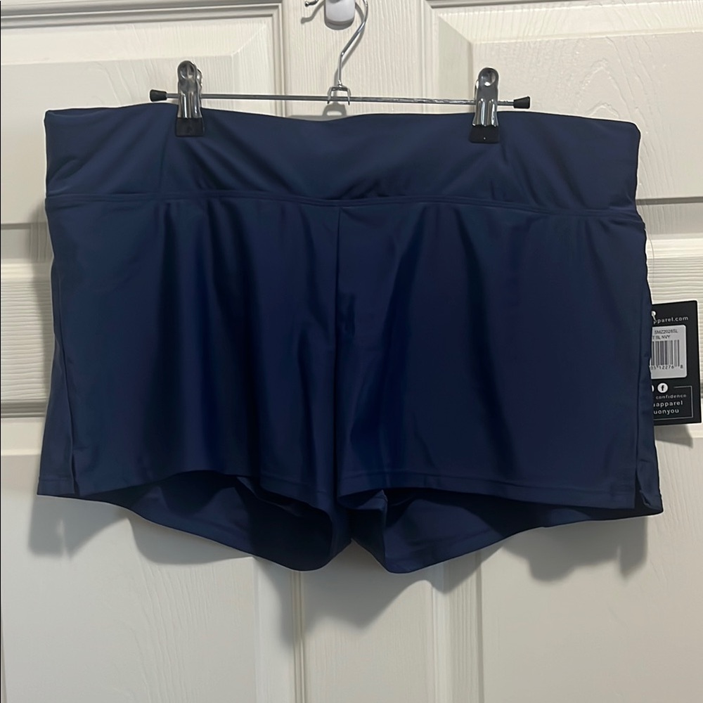 Blue Athletic Swim Shorts with Relaxed Fit